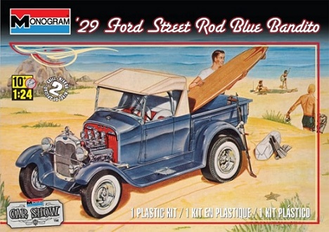 Monogram 1/24 Ford Blue Bandito Street Rod 1929
